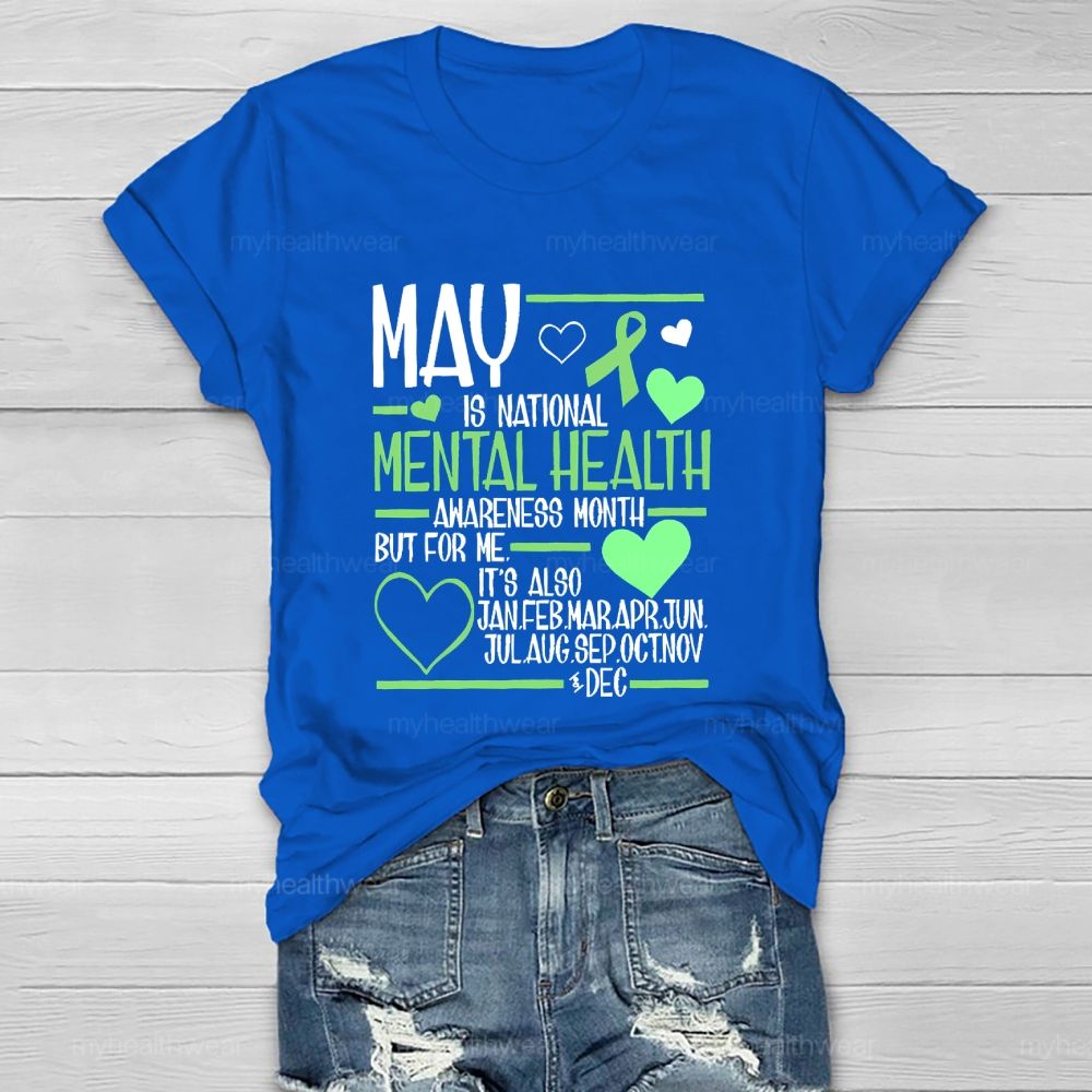 May Is National Mental Health Awareness Month Healthwear T-shirt