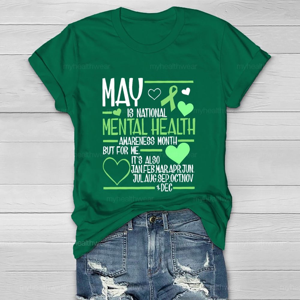 May Is National Mental Health Awareness Month Healthwear T-shirt