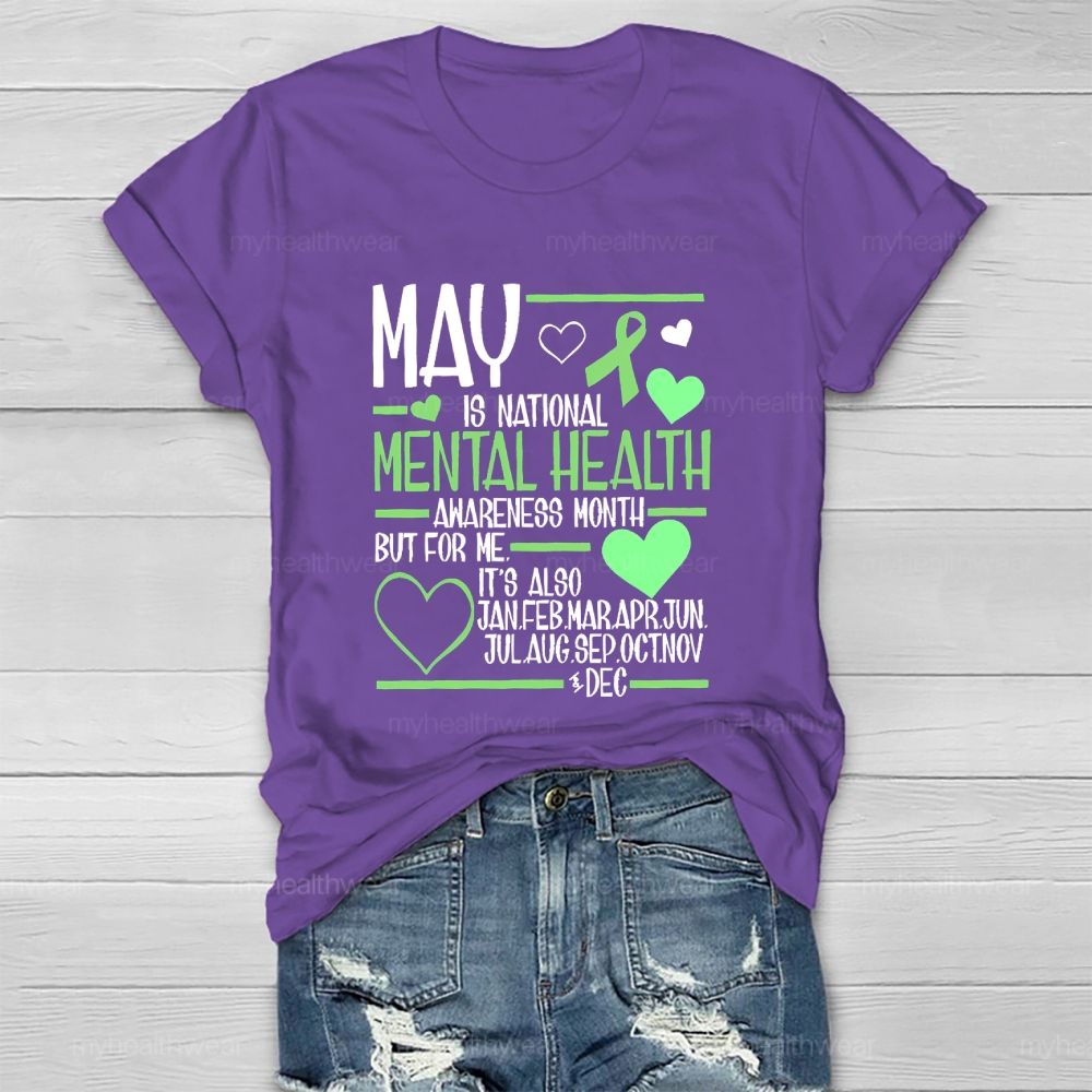 May Is National Mental Health Awareness Month Healthwear T-shirt