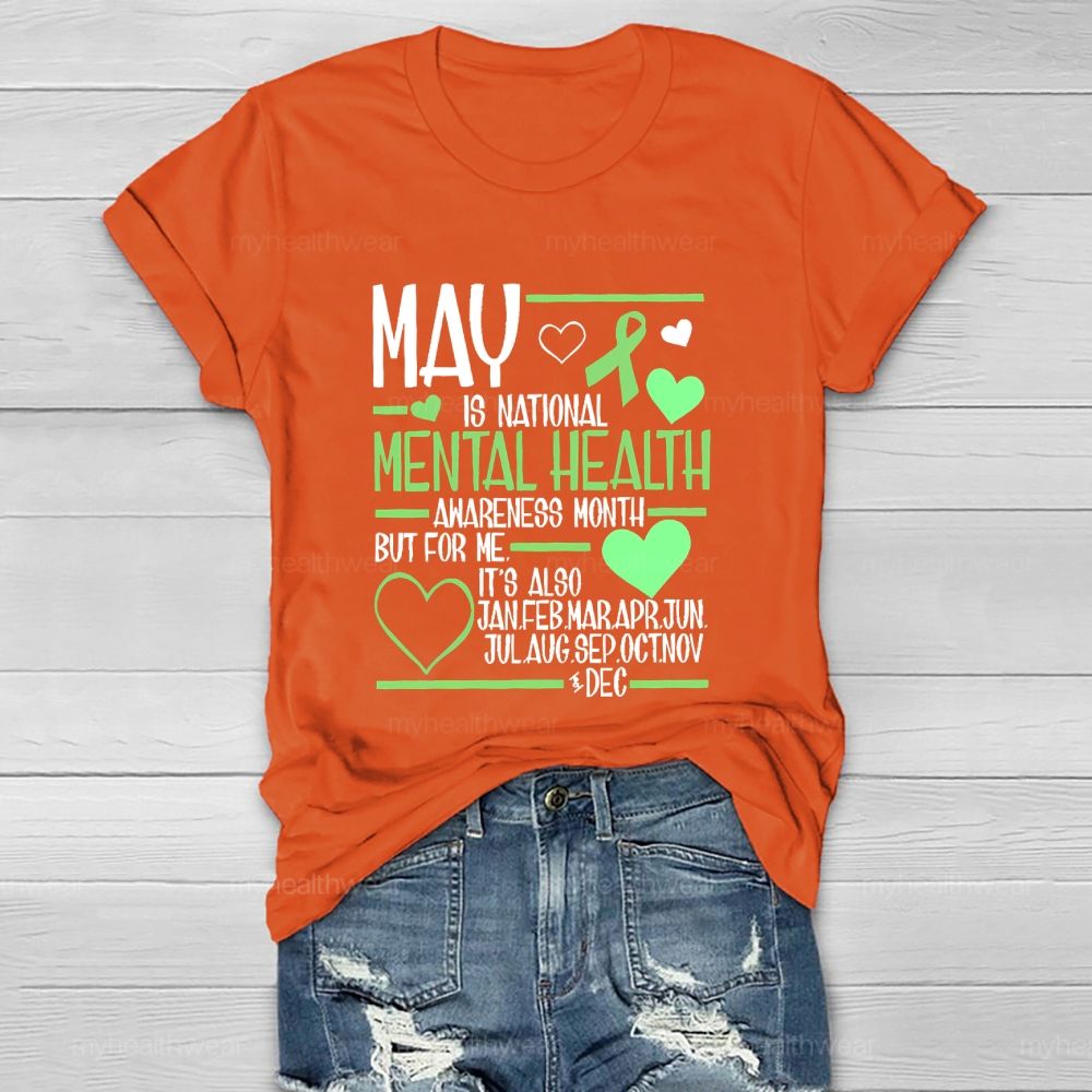 May Is National Mental Health Awareness Month Healthwear T-shirt