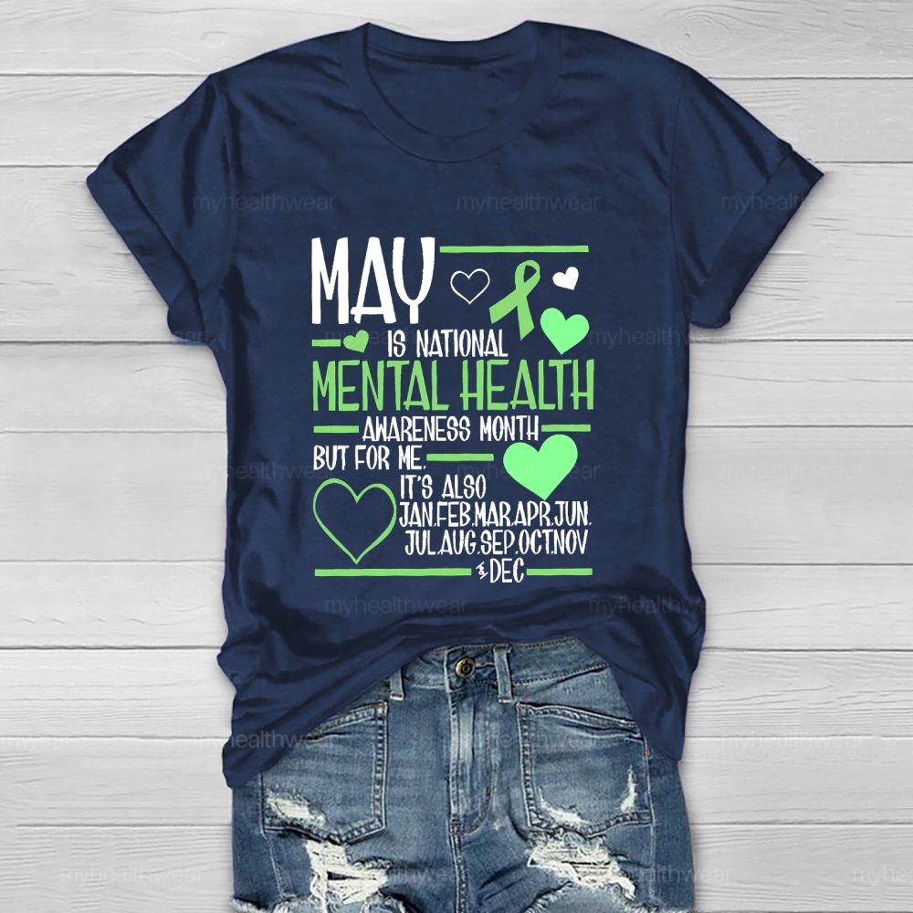 May Is National Mental Health Awareness Month Healthwear T-shirt