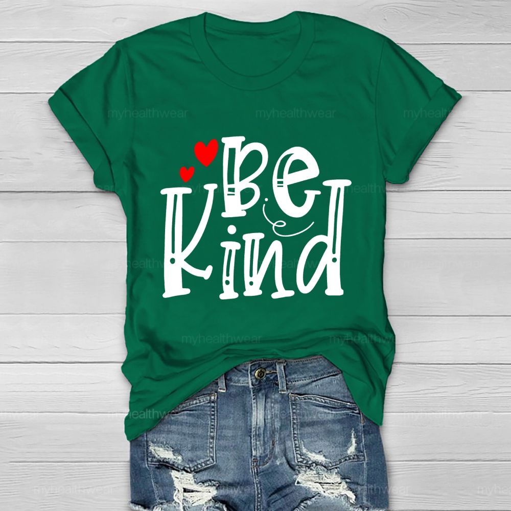 Be Kind Love Letters Graphics Healthwear T-shirt