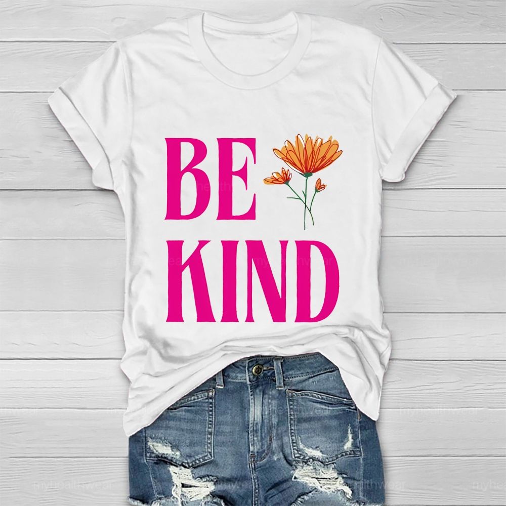 Be Kind Pattern Healthwear T-shirt