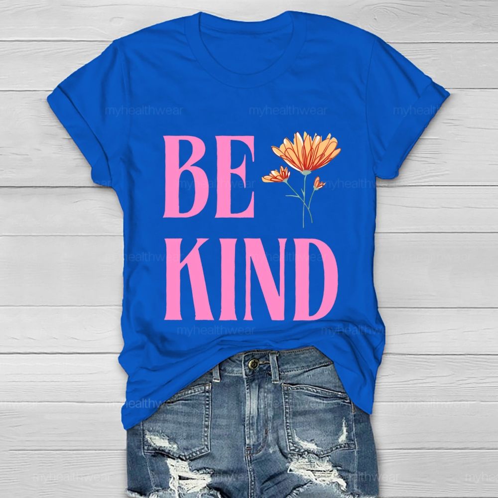 Be Kind Pattern Healthwear T-shirt