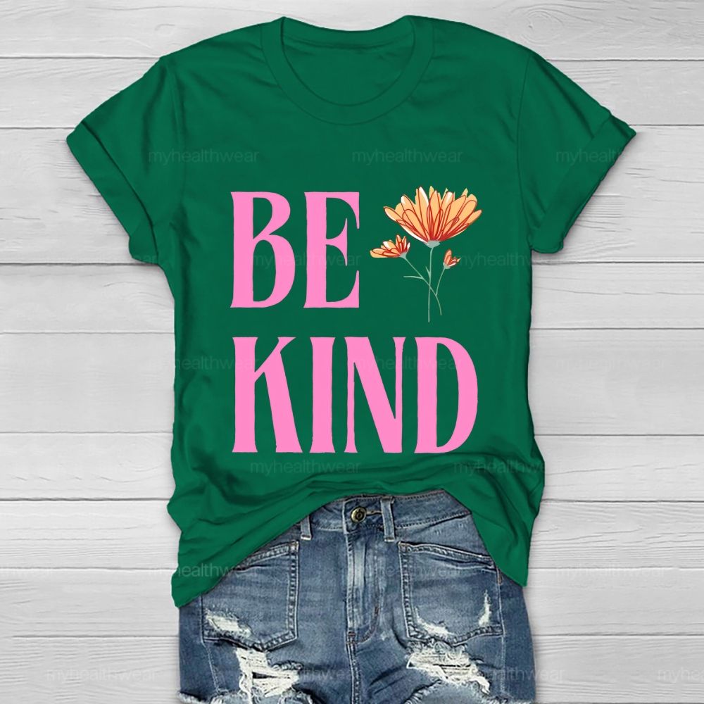 Be Kind Pattern Healthwear T-shirt