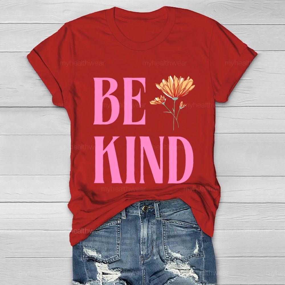 Be Kind Pattern Healthwear T-shirt