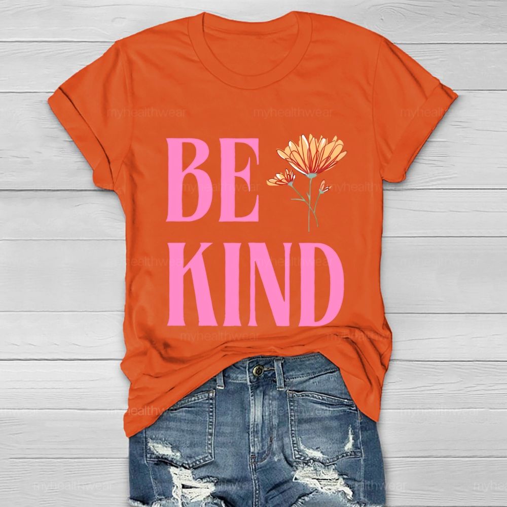 Be Kind Pattern Healthwear T-shirt