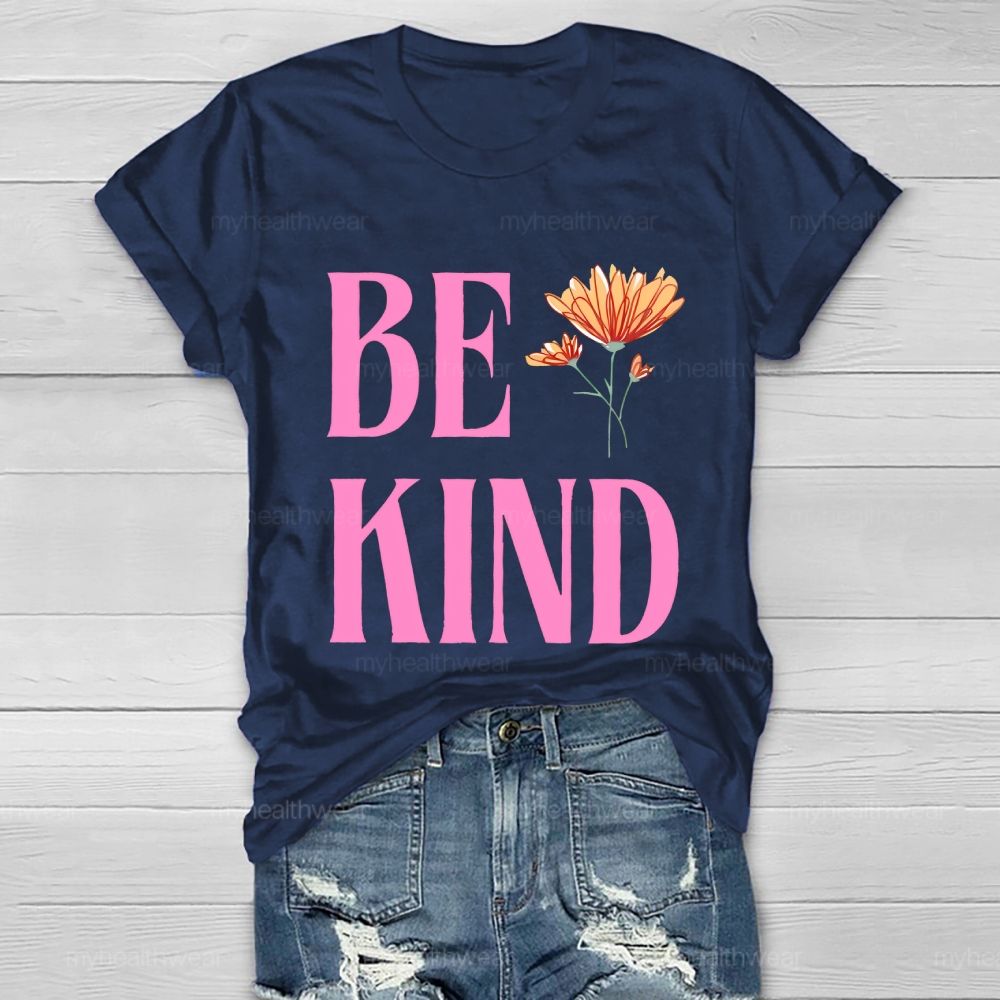 Be Kind Pattern Healthwear T-shirt