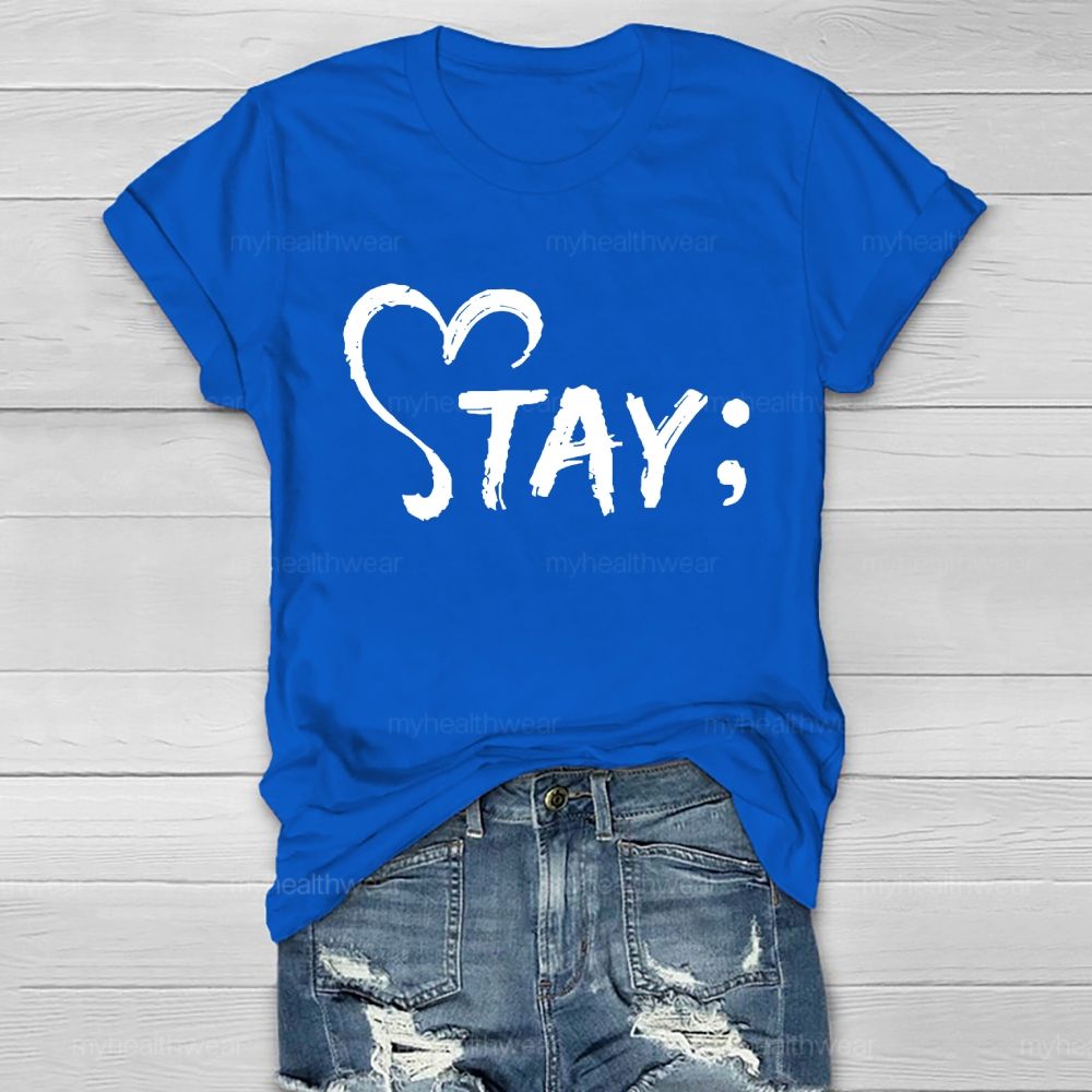Stay Letters Graphic Healthwear T-shirt
