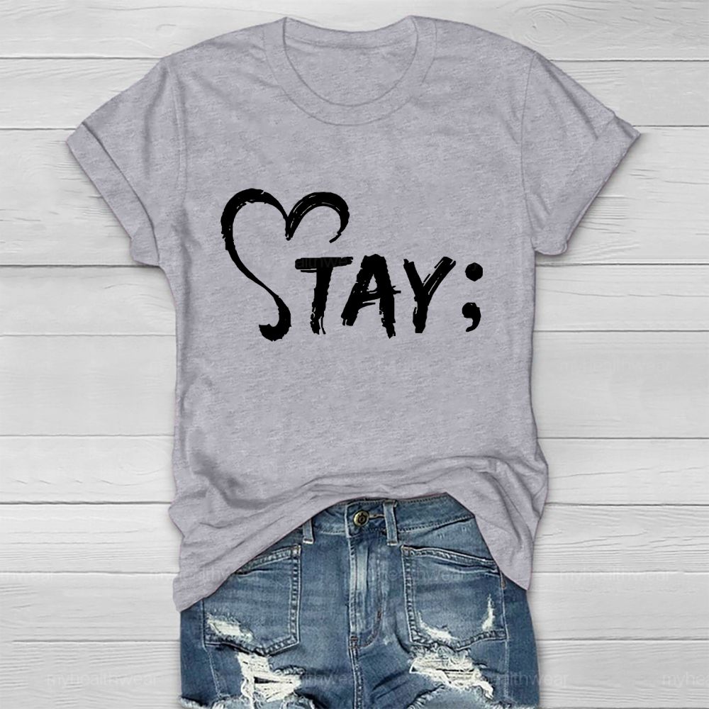 Stay Letters Graphic Healthwear T-shirt