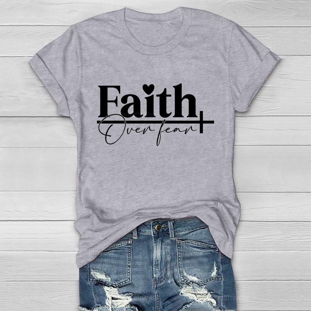 Faith Over Fear Graphic Healthwear T-shirt