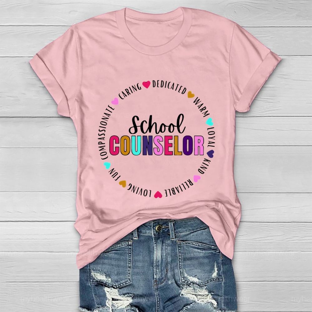School Counselor Fun Compassionate Healthwear T-shirt