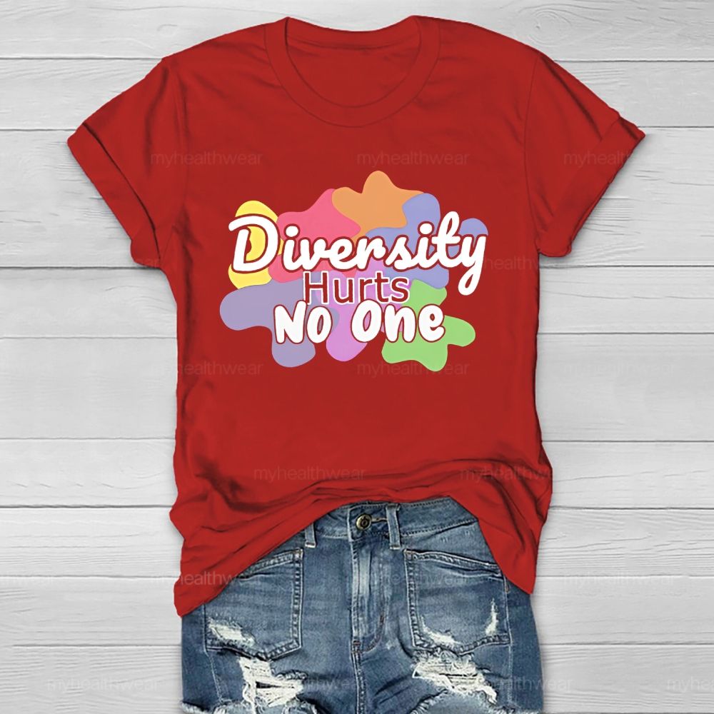 Diversity Hurts No One Healthwear T-shirt