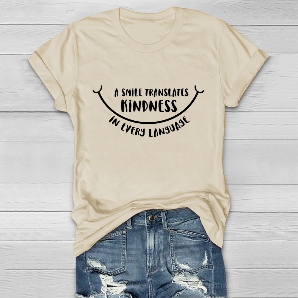 A Smile Translates Kindness In Every Language Healthwear T-shirt