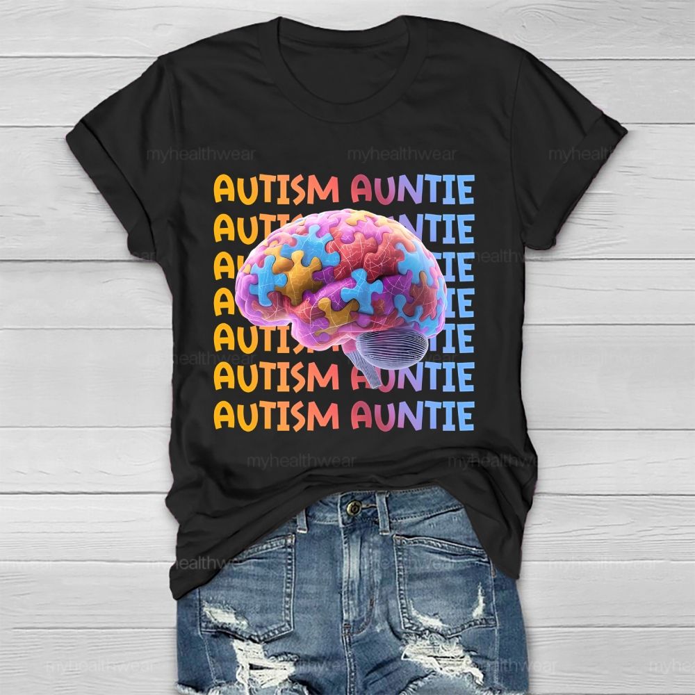 Autism Auntie Brain Healthwear T-shirt