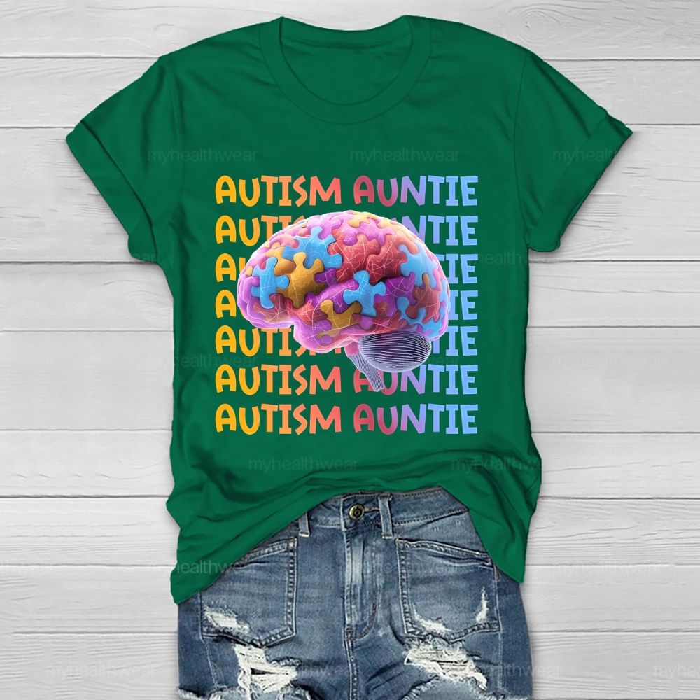 Autism Auntie Brain Healthwear T-shirt
