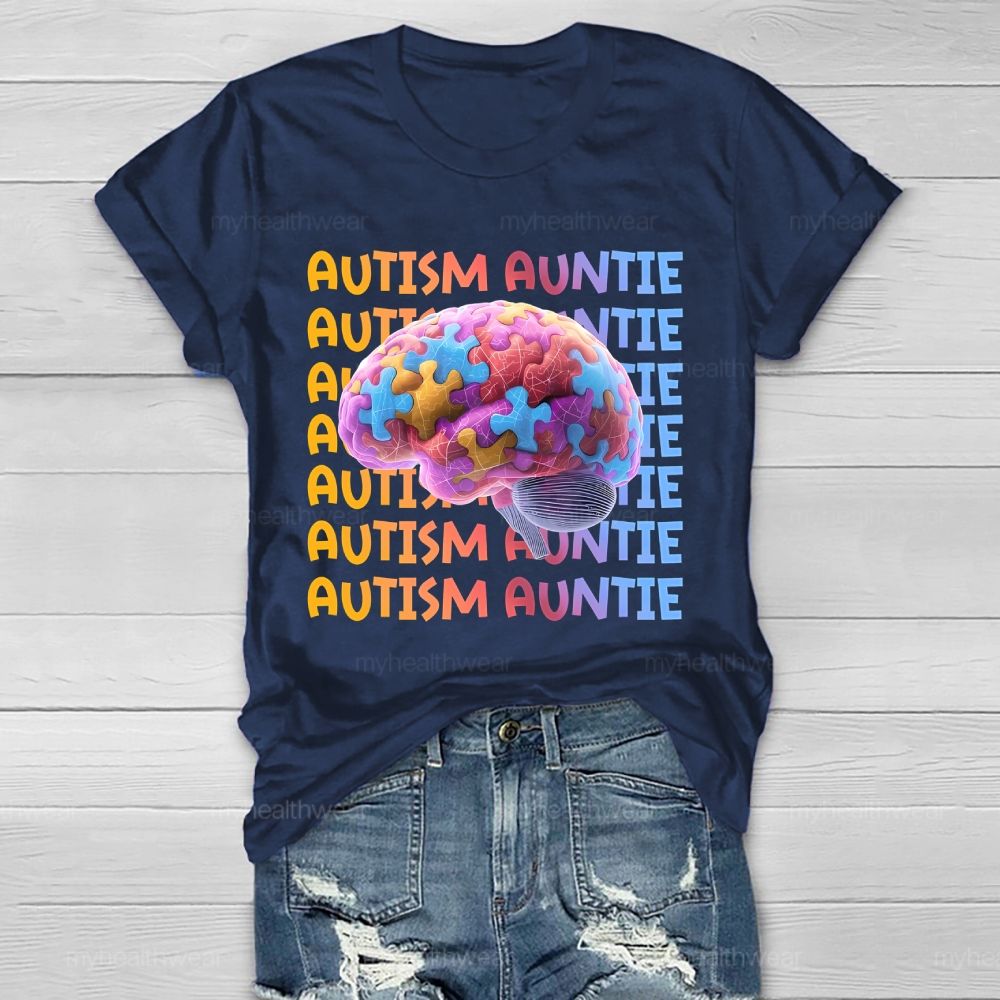 Autism Auntie Brain Healthwear T-shirt