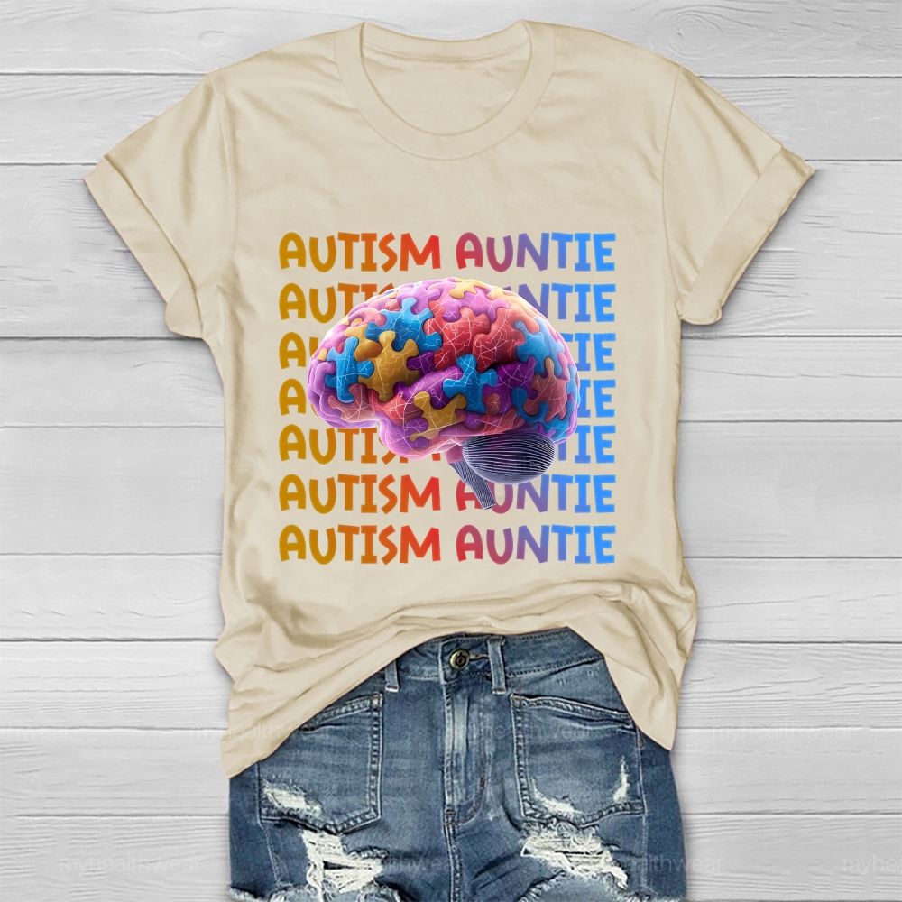 Autism Auntie Brain Healthwear T-shirt