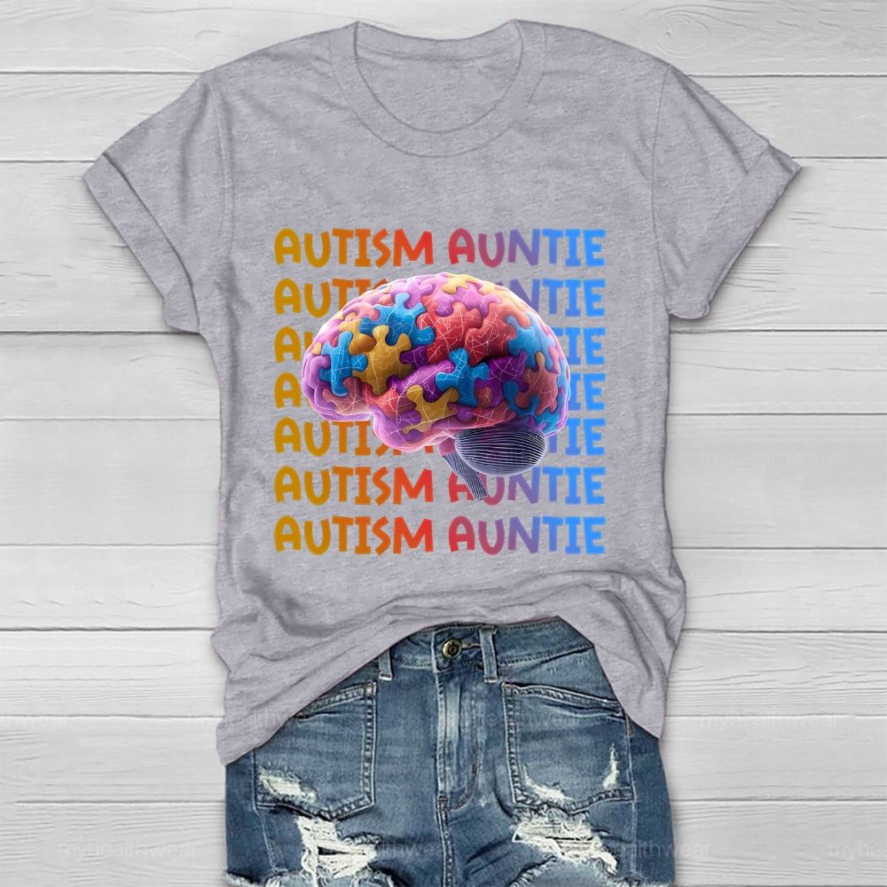Autism Auntie Brain Healthwear T-shirt