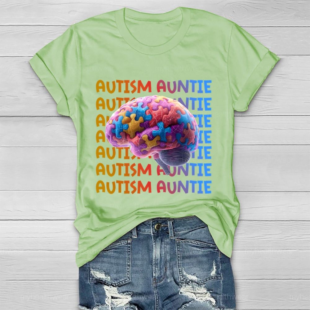 Autism Auntie Brain Healthwear T-shirt