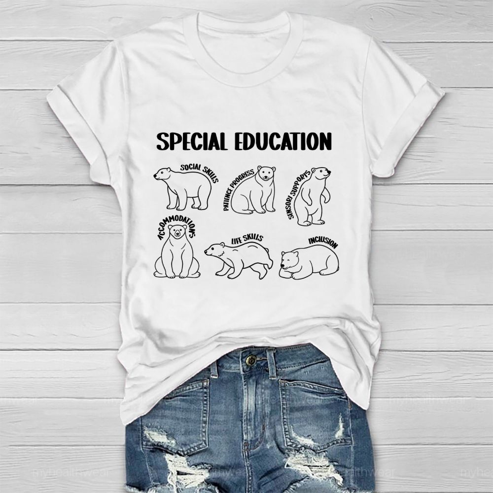 Special Education Social Skills Patience Progress Healthwear T-shirt