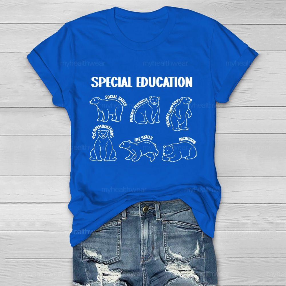 Special Education Social Skills Patience Progress Healthwear T-shirt