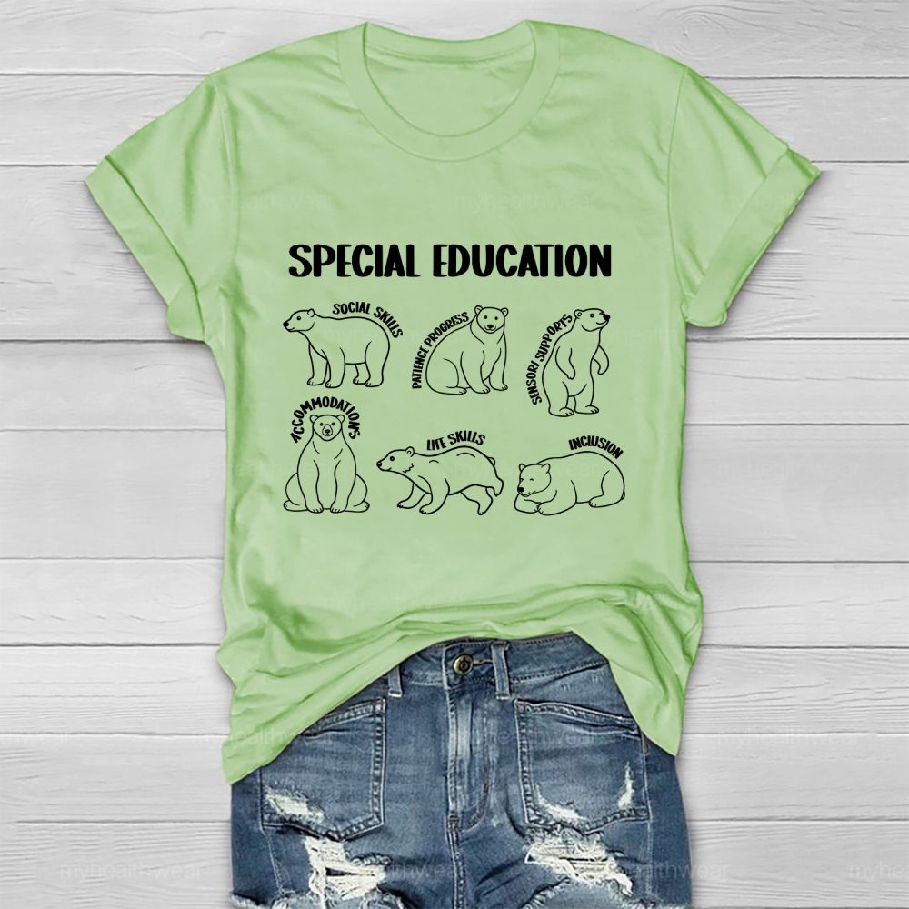 Special Education Social Skills Patience Progress Healthwear T-shirt