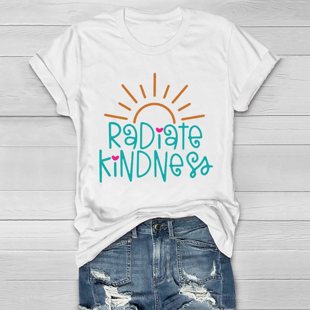 Radiate Kindness Letters Healthwear T-shirt