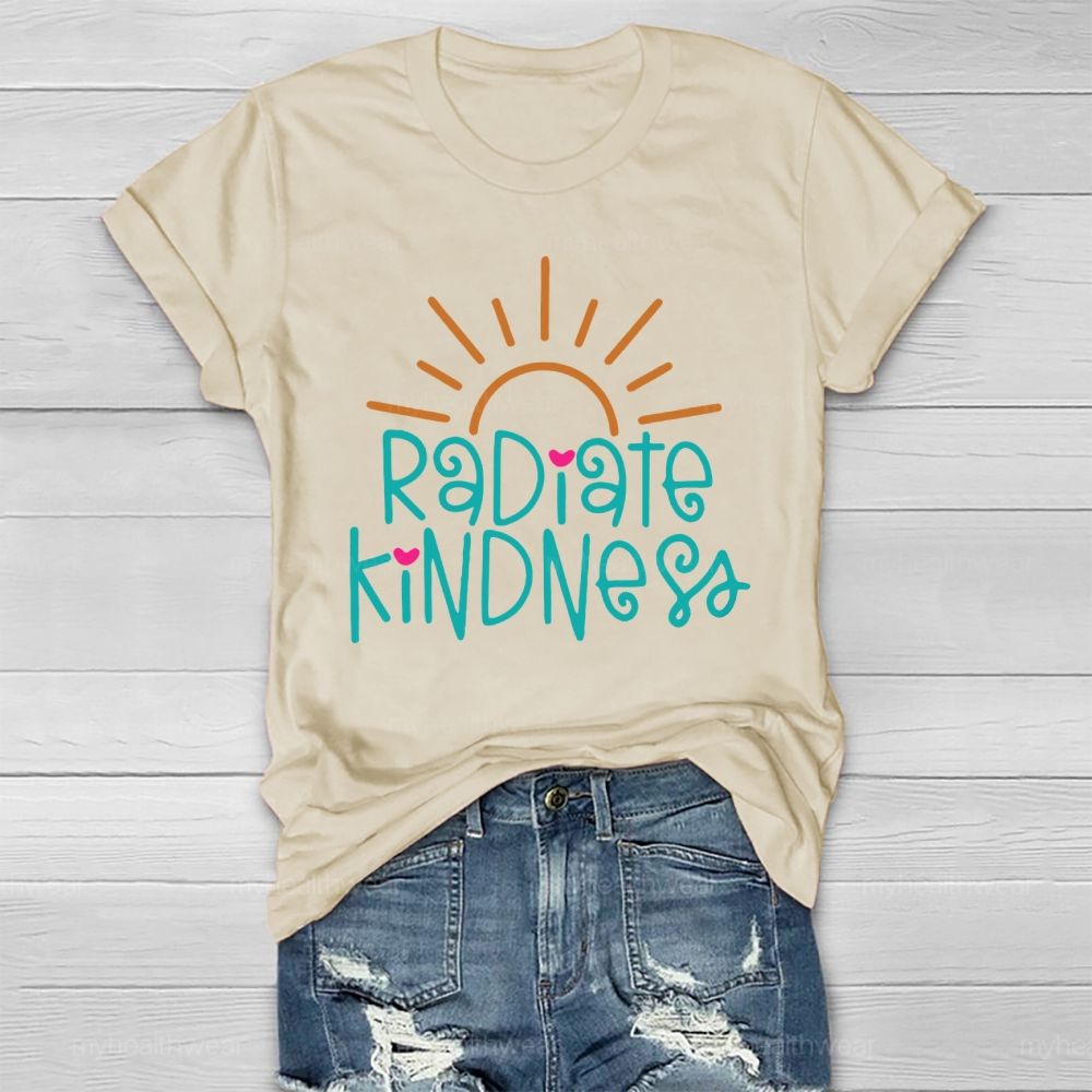 Radiate Kindness Letters Healthwear T-shirt