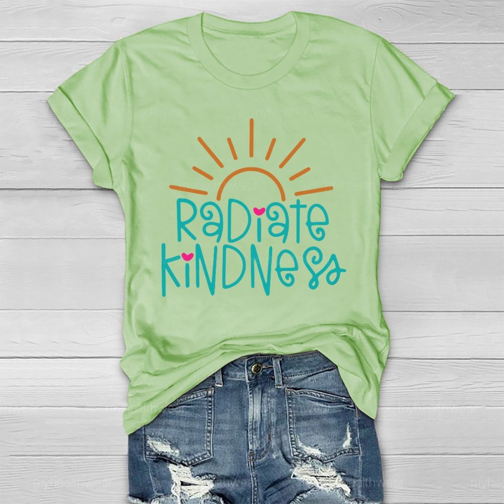 Radiate Kindness Letters Healthwear T-shirt