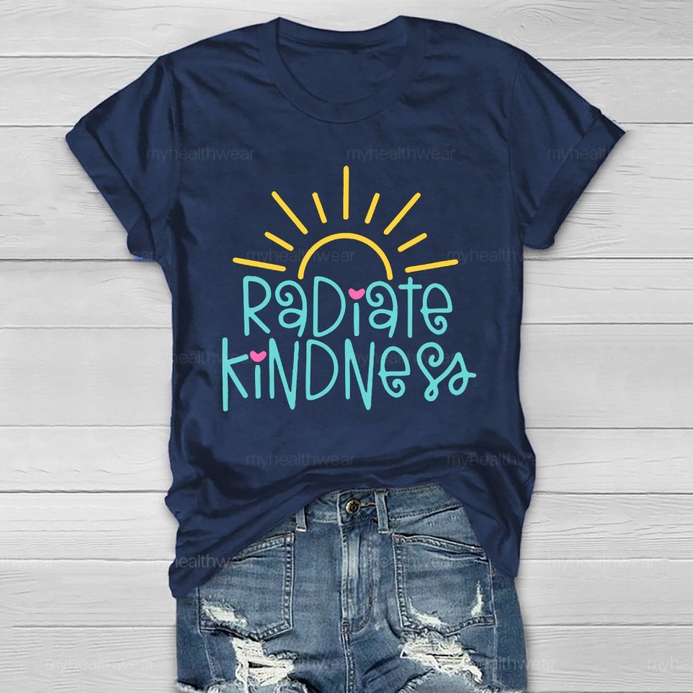Radiate Kindness Letters Healthwear T-shirt