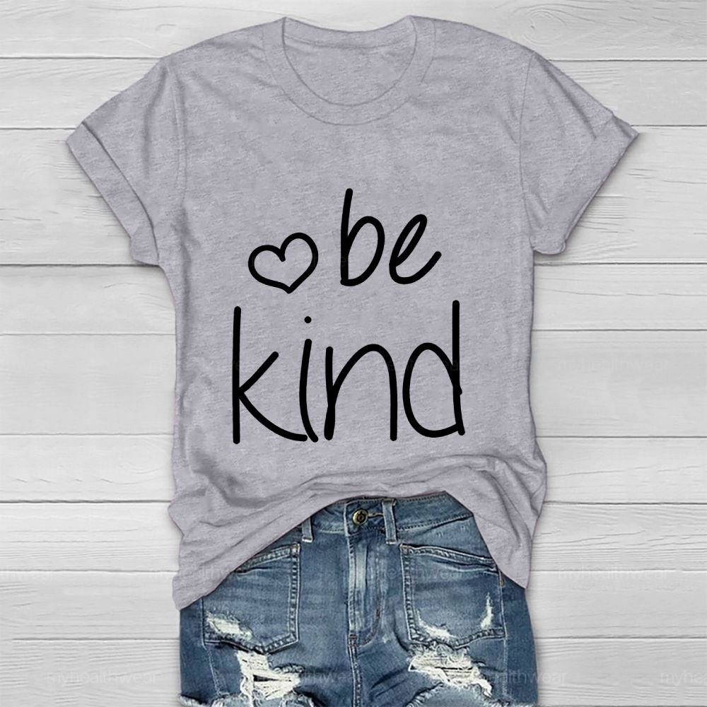Be Kind Love Letters Pattern Healthwear T-shirt