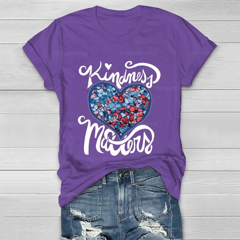 Kindness Matters Heart Shape Healthwear T-shirt