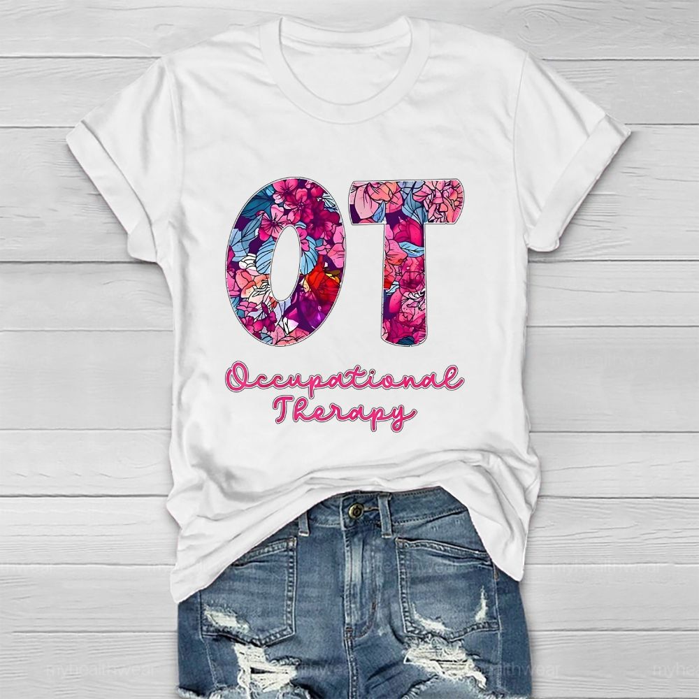 Occupational Therapist Letters Graphic Healthwear T-shirt