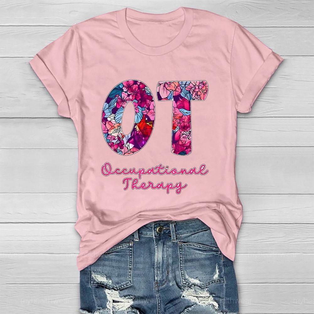 Occupational Therapist Letters Graphic Healthwear T-shirt