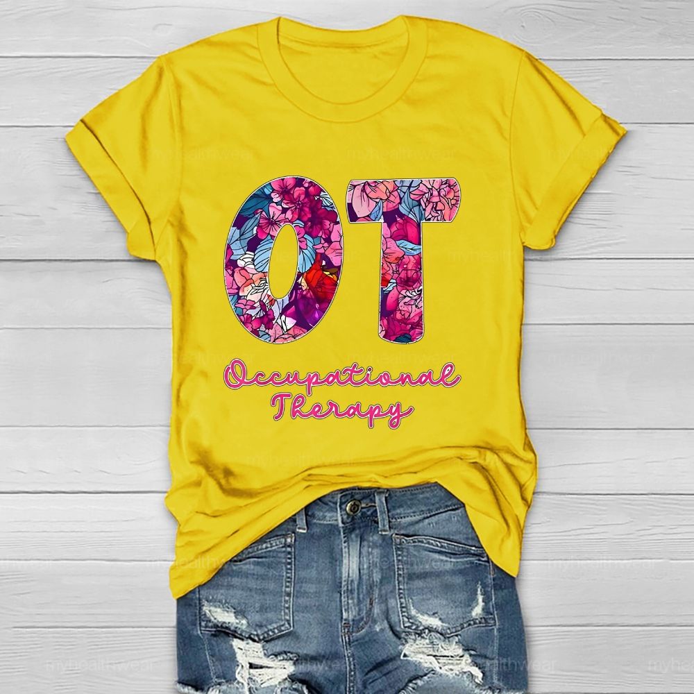 Occupational Therapist Letters Graphic Healthwear T-shirt