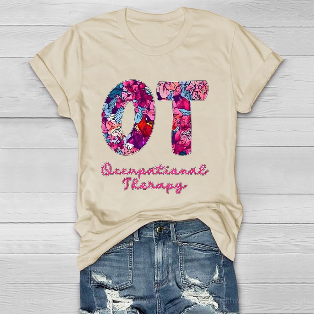 Occupational Therapist Letters Graphic Healthwear T-shirt