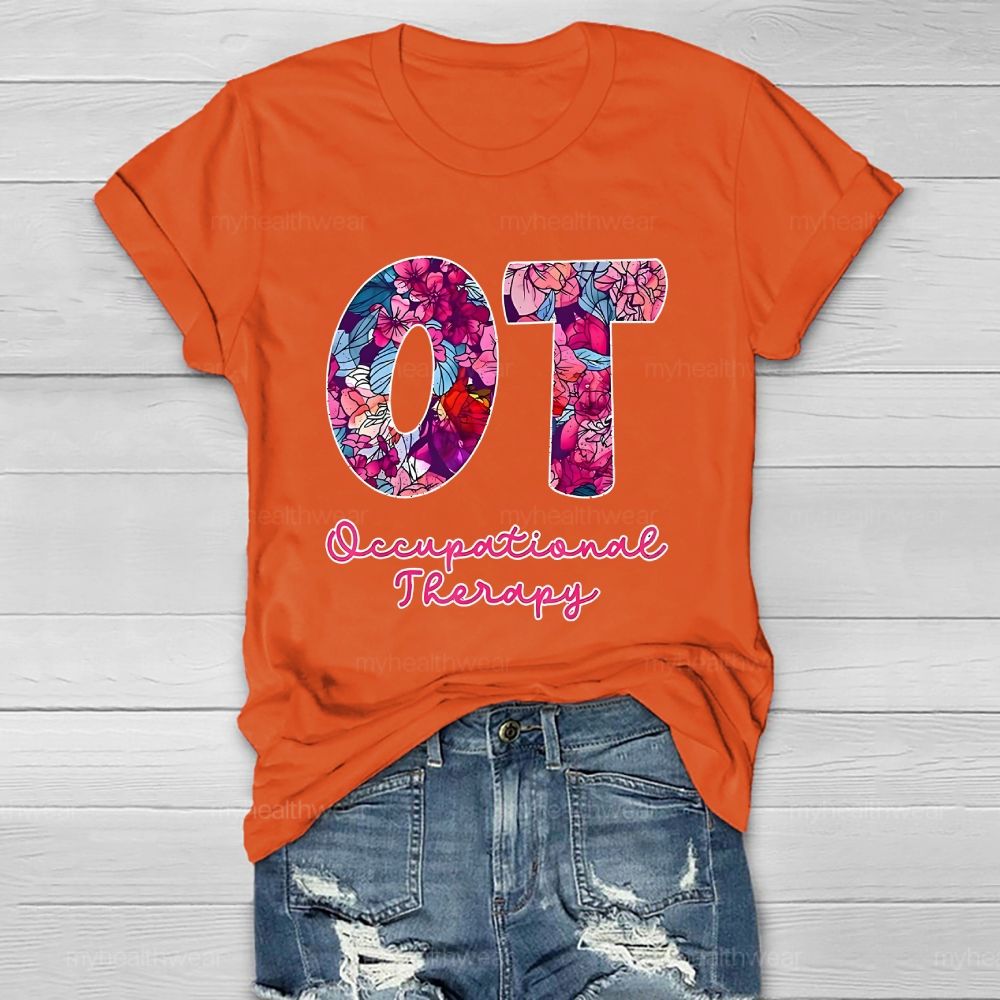 Occupational Therapist Letters Graphic Healthwear T-shirt