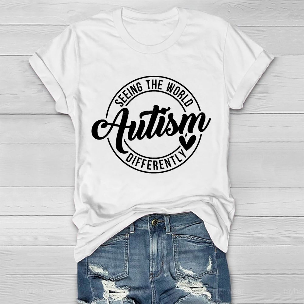 Seeing The World Autism Differently Healthwear T-shirt