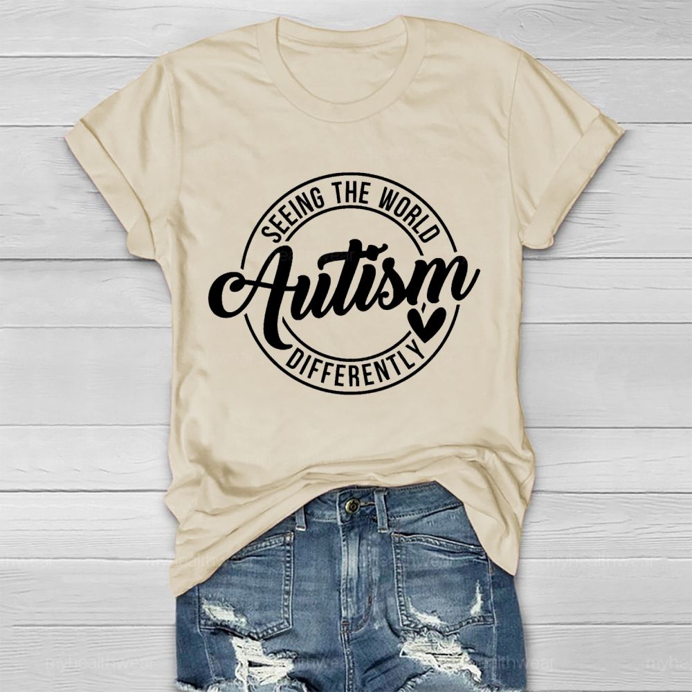 Seeing The World Autism Differently Healthwear T-shirt
