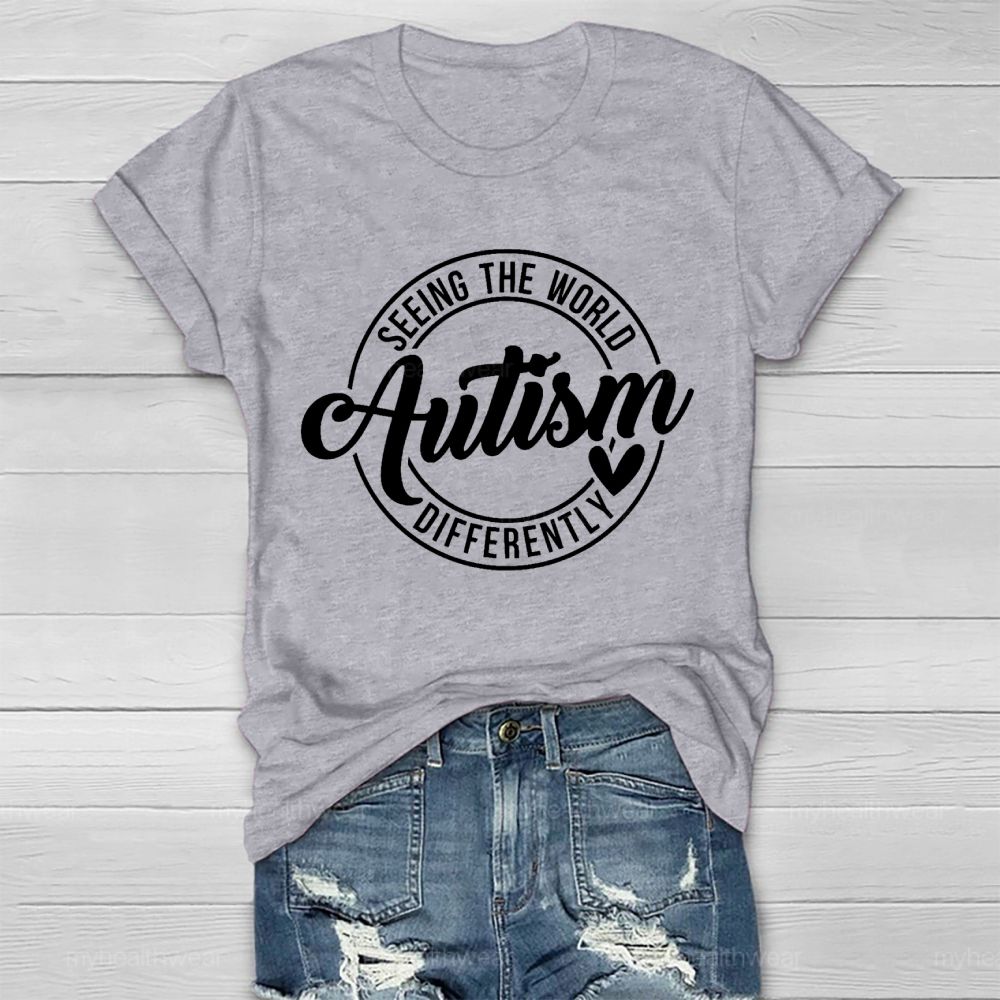 Seeing The World Autism Differently Healthwear T-shirt