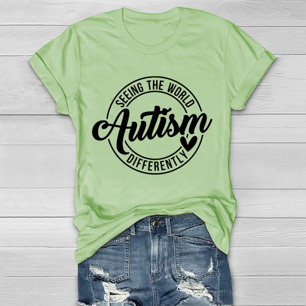 Seeing The World Autism Differently Healthwear T-shirt