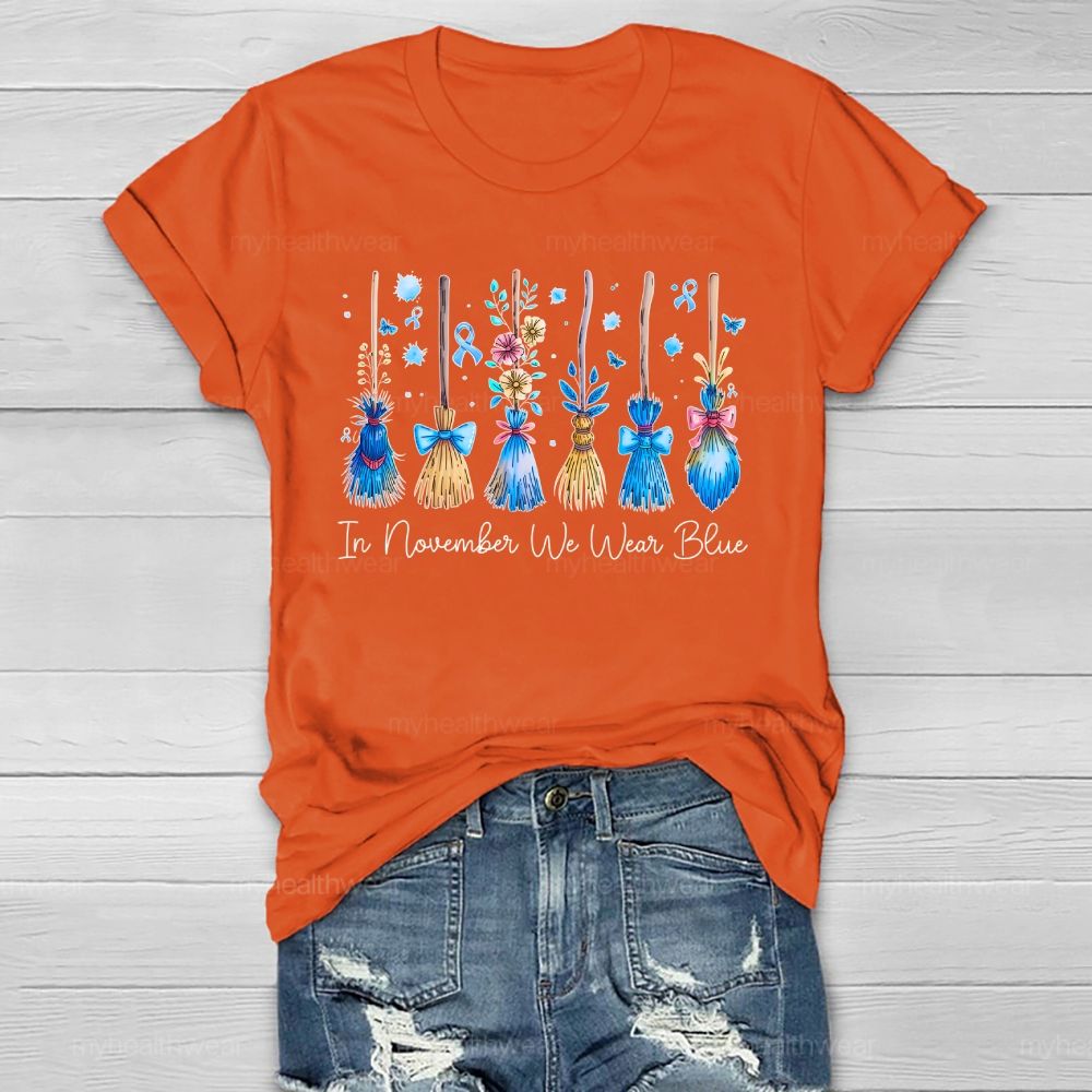 In November We Wear Blue Graphic Healthwear T-shirt
