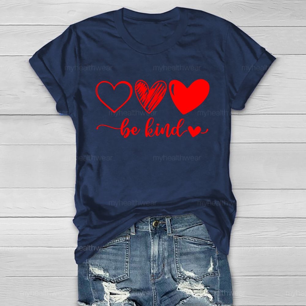 Be Kind Love Letters Graphics Healthwear T-shirt