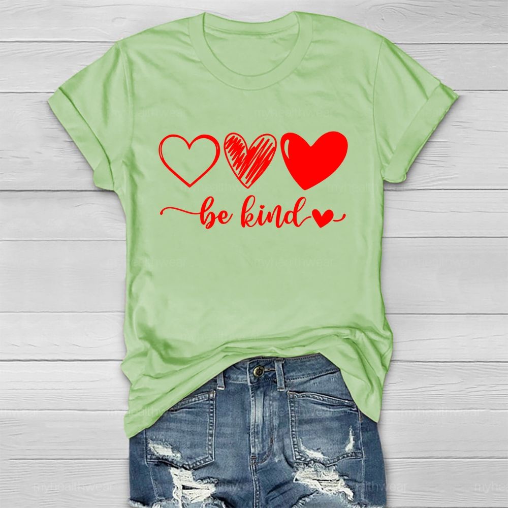 Be Kind Love Letters Graphics Healthwear T-shirt