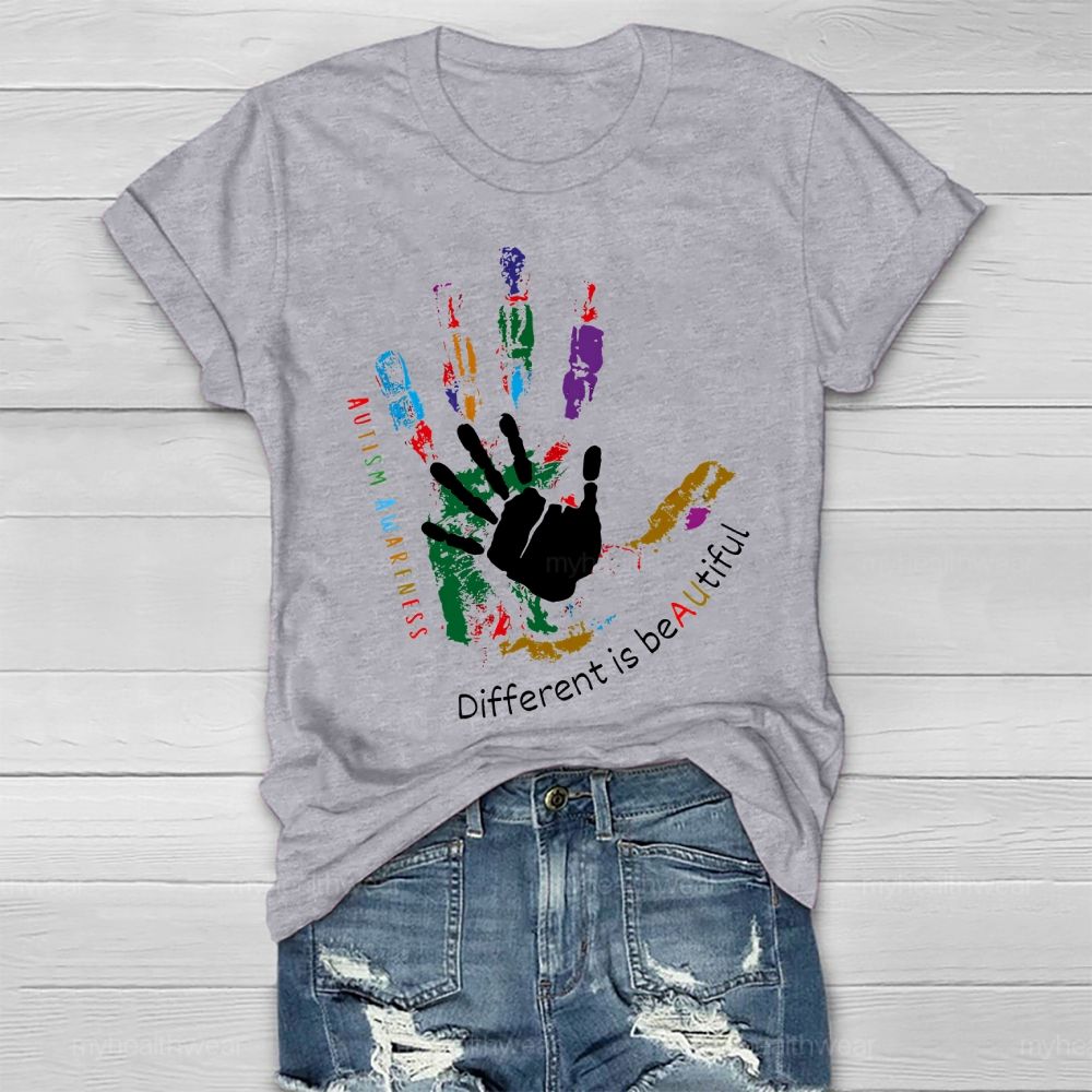 Autism Awareness Different Is Beautiful Healthwear T-shirt