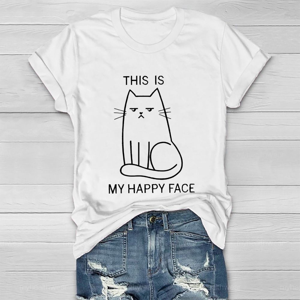 This Is My Happy Face Healthwear T-shirt