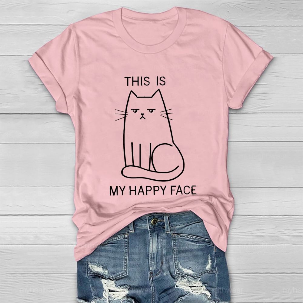 This Is My Happy Face Healthwear T-shirt