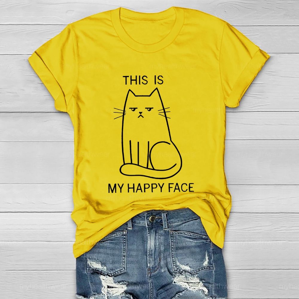 This Is My Happy Face Healthwear T-shirt