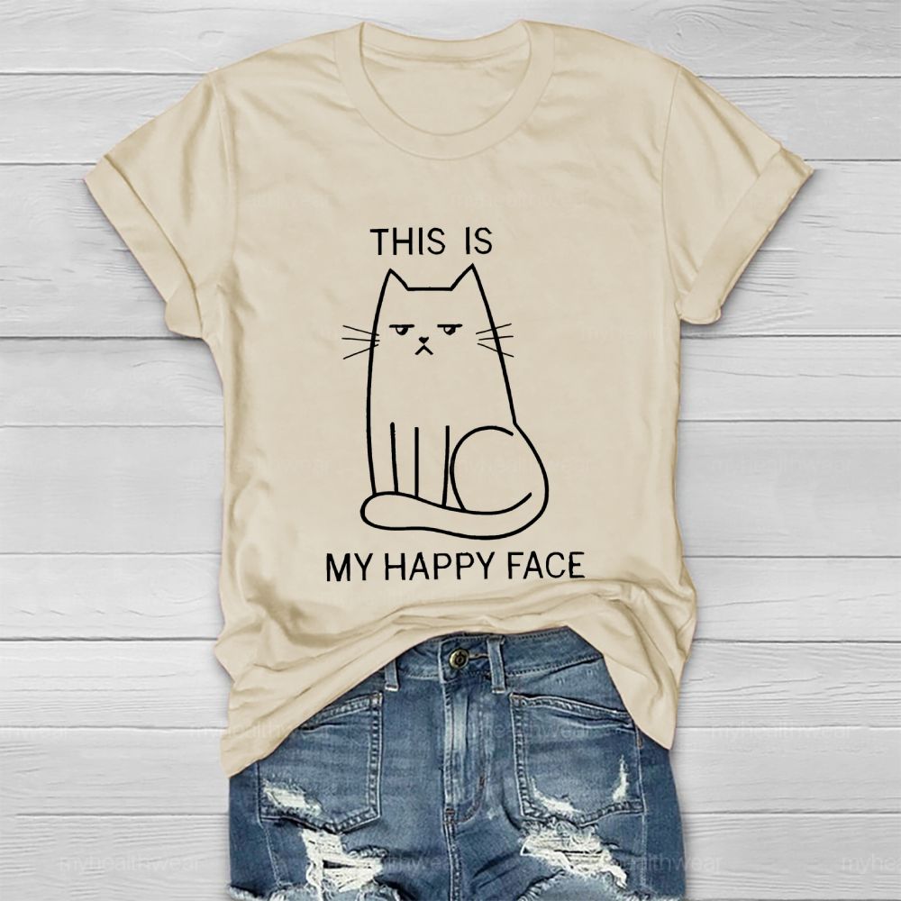 This Is My Happy Face Healthwear T-shirt